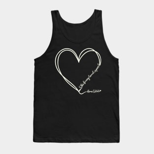 Oscar Wilde's love quote design in ivory Tank Top